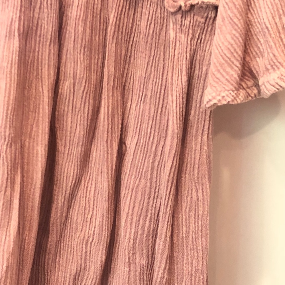 NEW Abree Mineral Washed Rose Tunic Dress - Picture 4 of 5